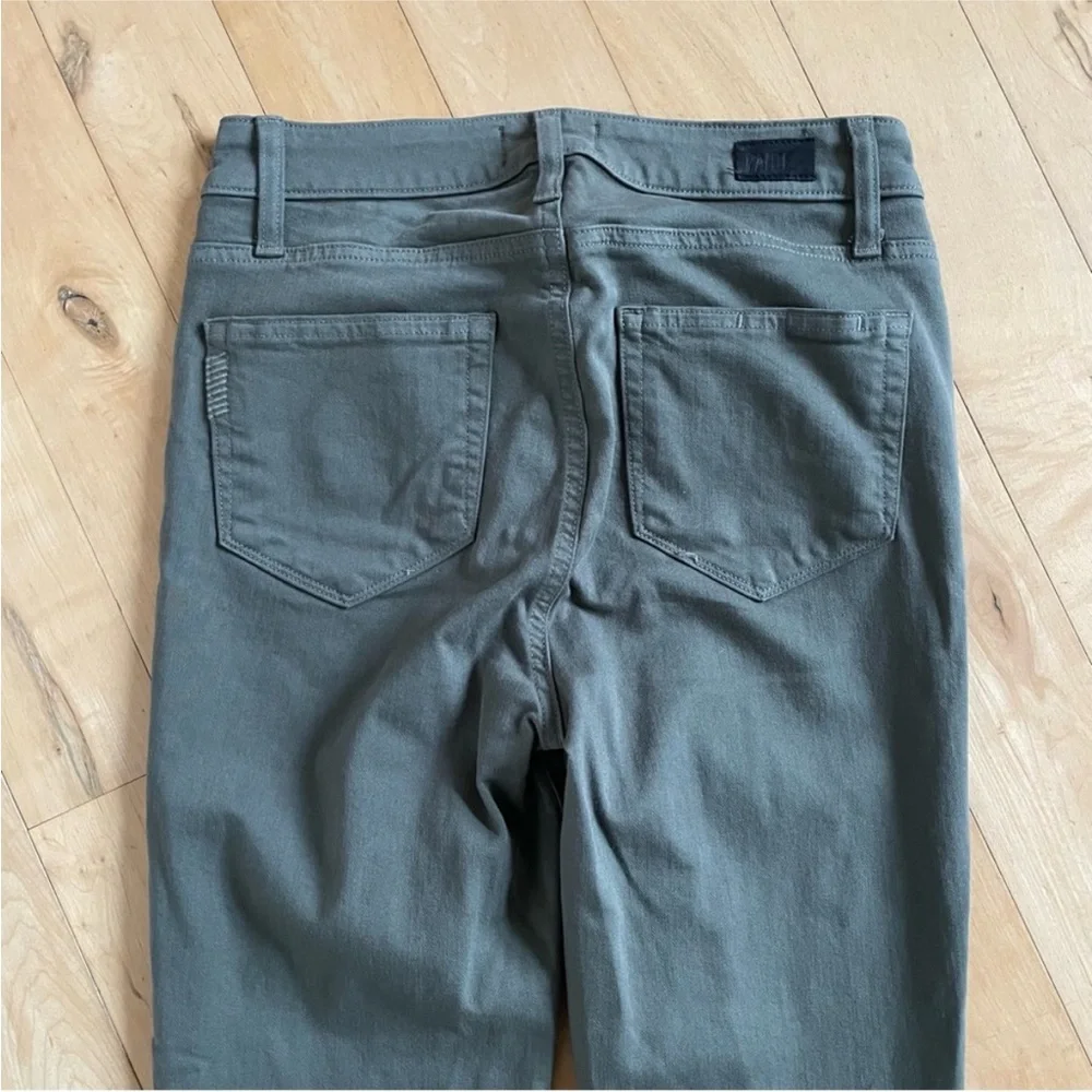 PAIGE HOXTON ANKLE JEANS in Seaweed Green Size 26 - Picture 5 of 8